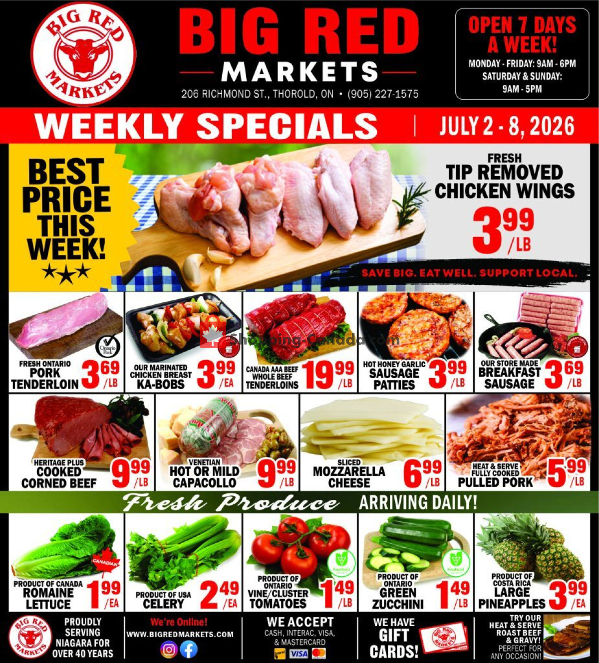 Big Red Markets flyer from Thursday July 2, 2026 to Wednesday July 8, 2026 - page 1