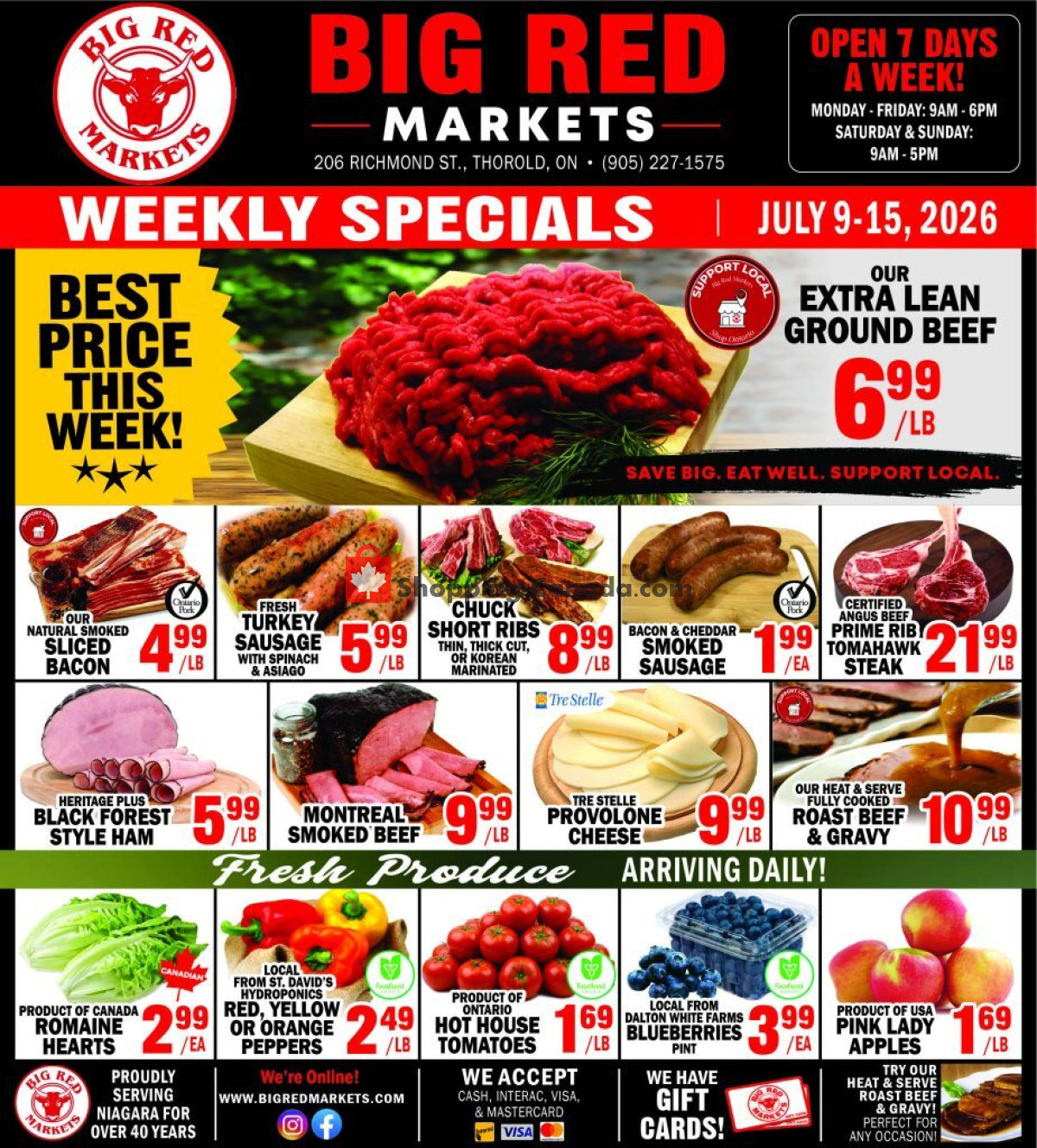 Big Red Markets flyer from Thursday July 9, 2026 to Wednesday July 15, 2026 - page 1