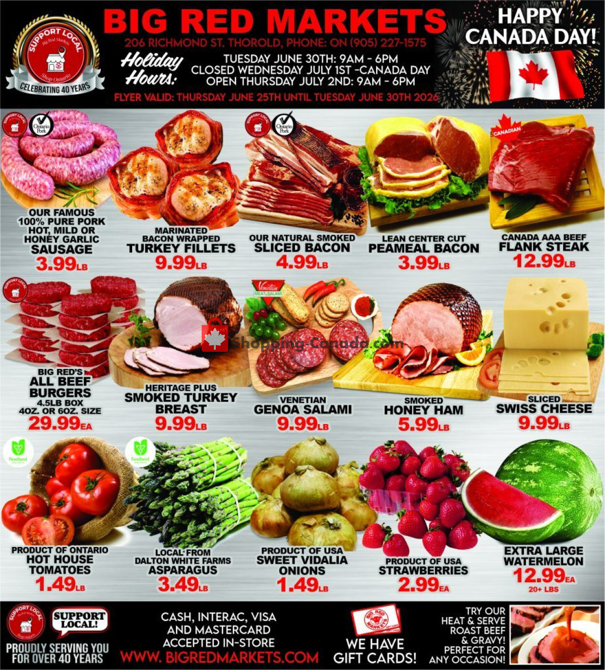 Big Red Markets flyer from Thursday June 25, 2026 to Wednesday July 1, 2026 - page 1