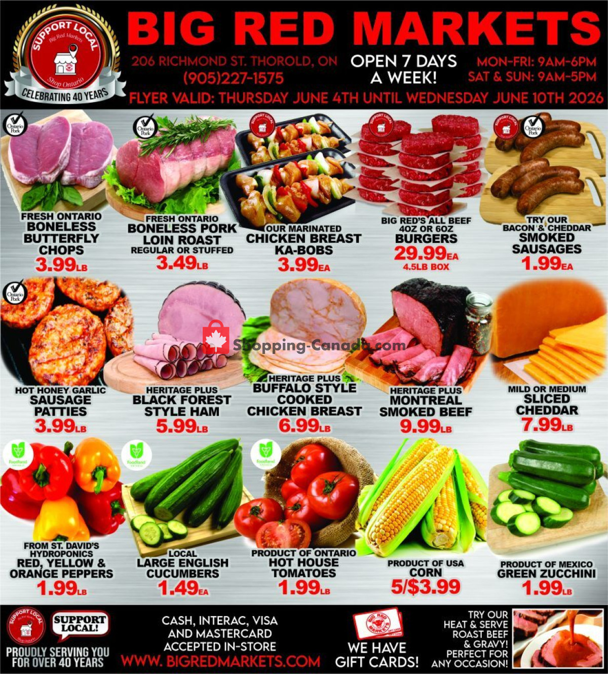 Big Red Markets flyer from Thursday June 4, 2026 to Wednesday June 10, 2026 - page 1