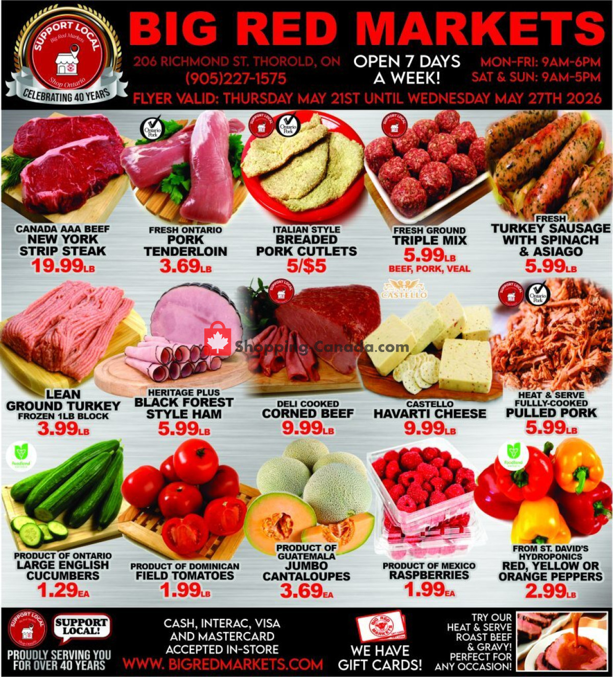 Big Red Markets flyer from Thursday May 21, 2026 to Wednesday May 27, 2026 - page 1