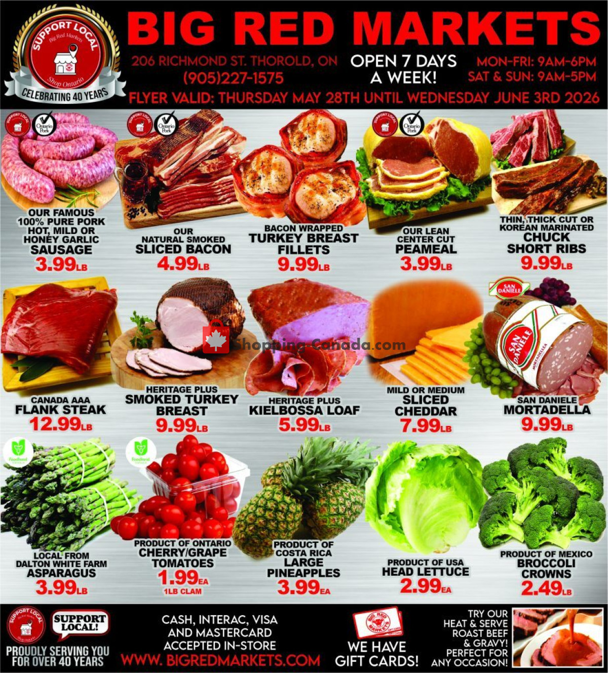 Big Red Markets flyer from Thursday May 28, 2026 to Wednesday June 3, 2026 - page 1