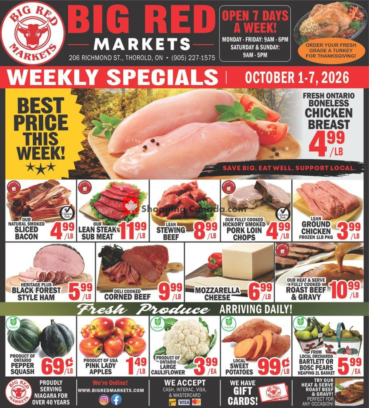 Big Red Markets flyer from Thursday October 1, 2026 to Wednesday October 7, 2026 - page 1