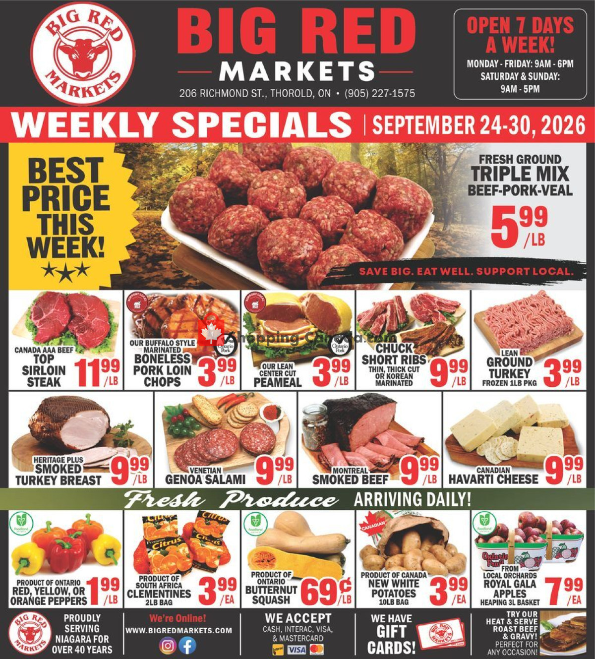 Big Red Markets flyer from Thursday September 24, 2026 to Wednesday September 30, 2026 - page 1