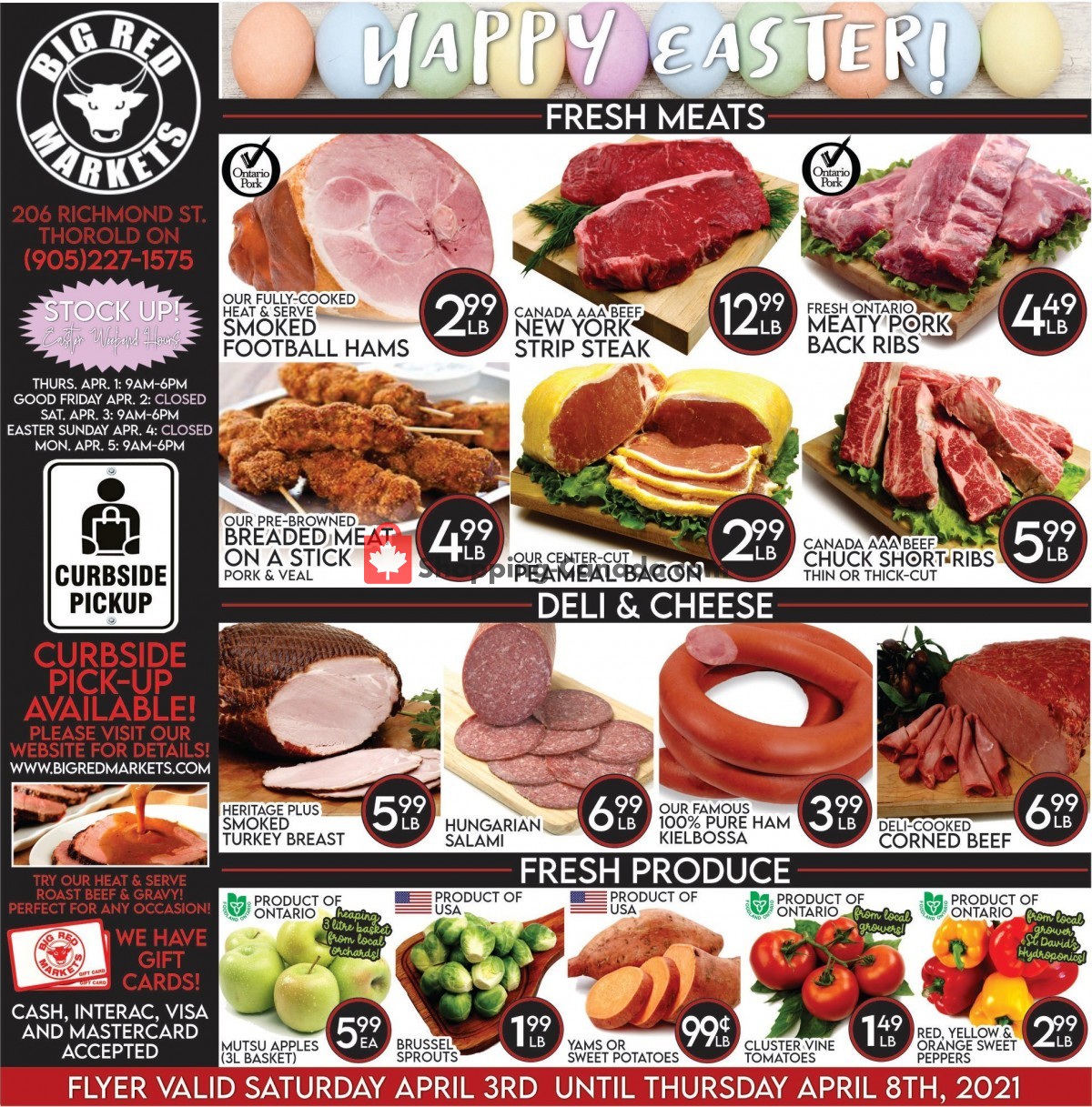 Big Red Markets flyer from Friday April 2, 2021 to Thursday April 8, 2021 - page 1