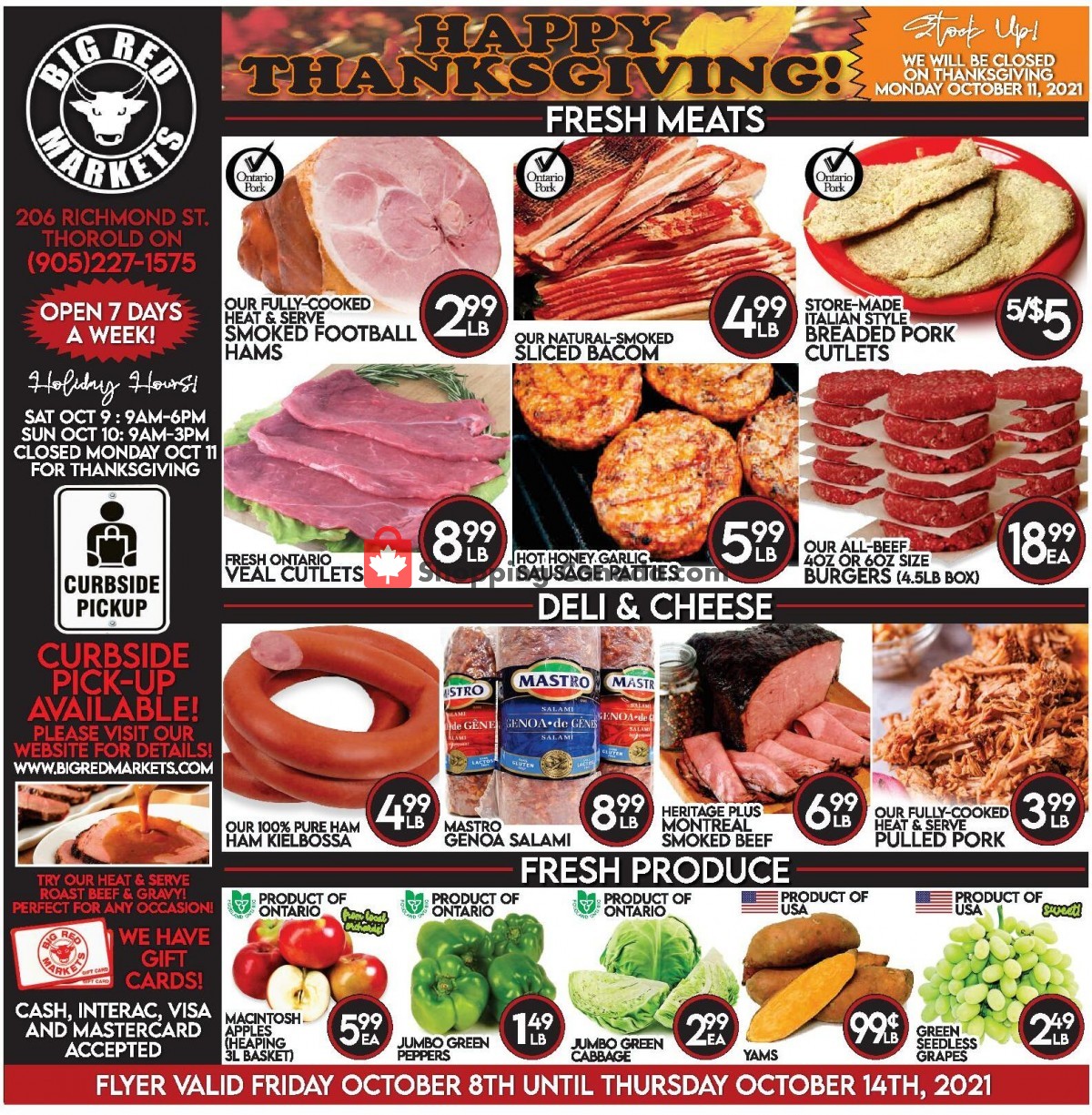 Big Red Markets flyer from Friday October 8, 2021 to Thursday October 14, 2021 - page 1