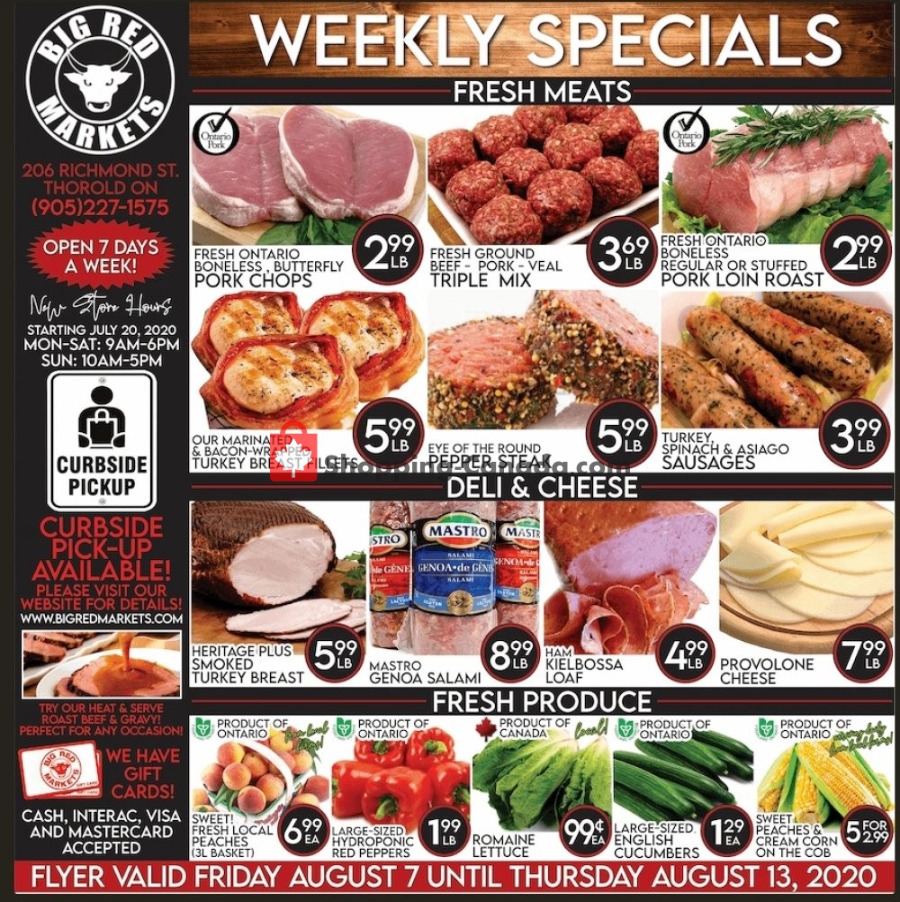Big Red Markets flyer from Friday August 7, 2020 to Sunday September 13, 2020 - page 1