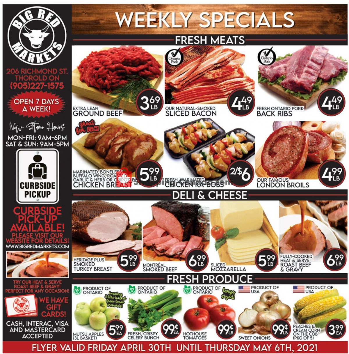 Big Red Markets flyer from Friday April 30, 2021 to Thursday May 6, 2021 - page 1