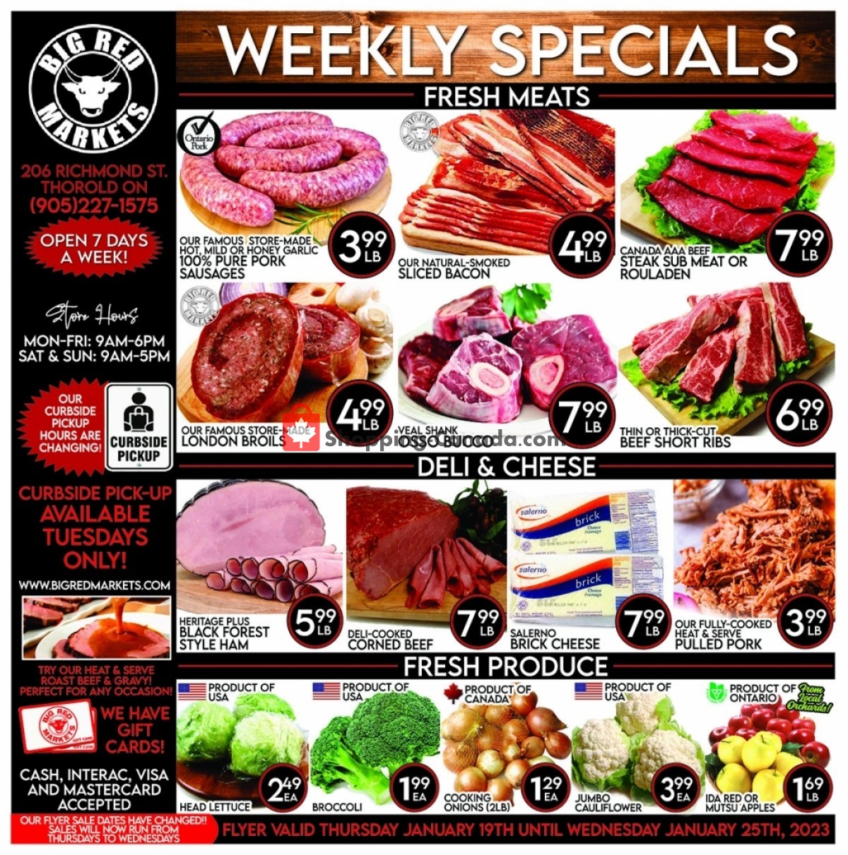 Big Red Markets flyer from Thursday January 19, 2023 to Wednesday January 25, 2023 - page 1