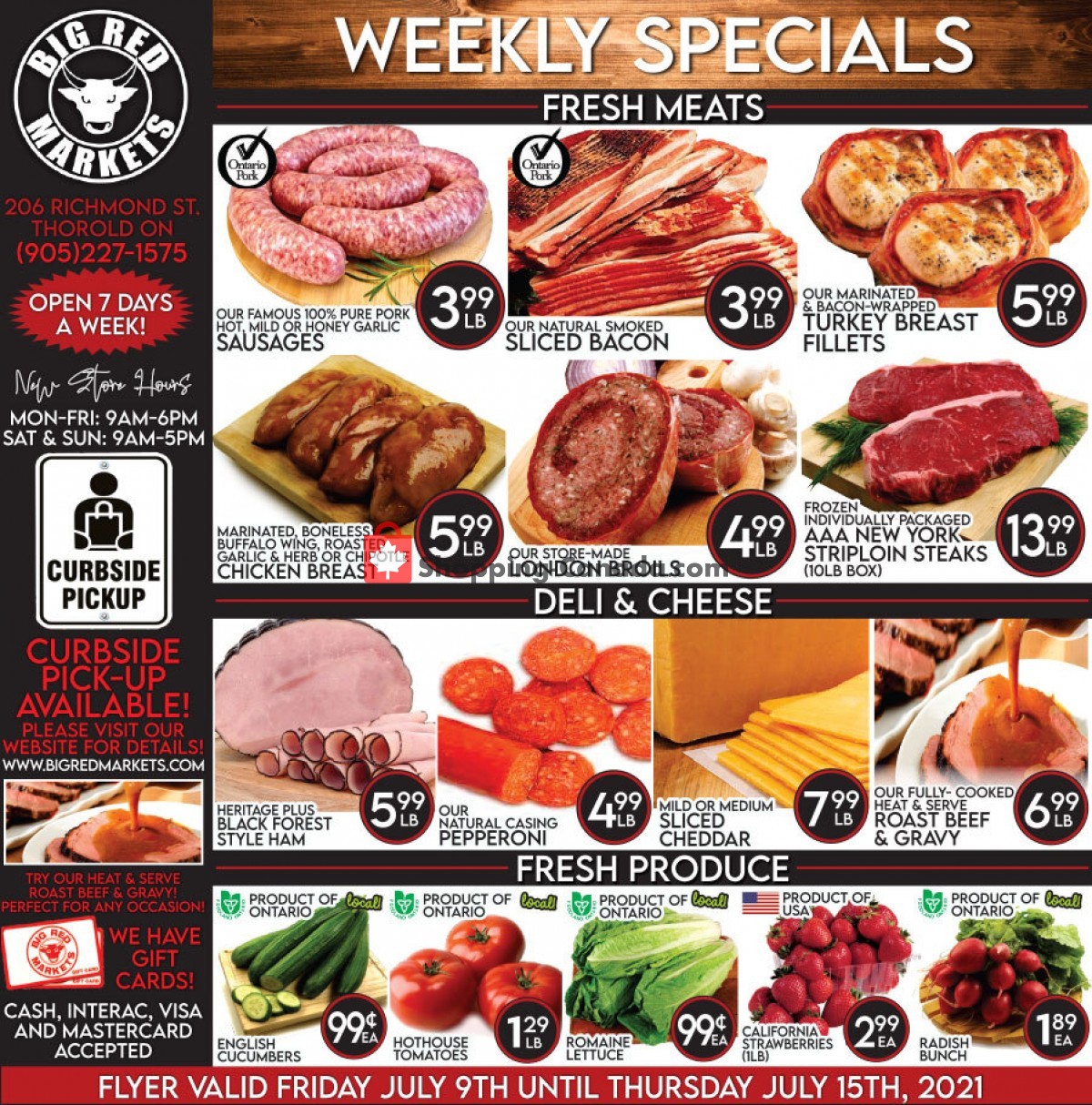 Big Red Markets flyer from Friday July 9, 2021 to Thursday July 15, 2021 - page 1