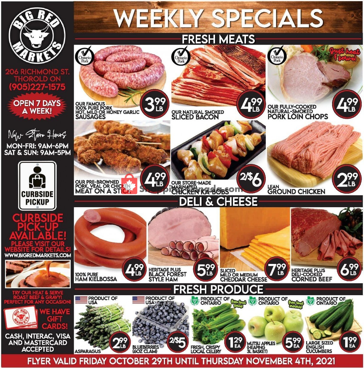 Big Red Markets Canada, flyer (Weekly Specials Offer) October 29