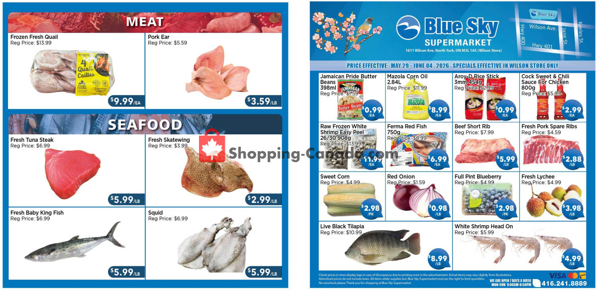 Blue Sky Supermarket flyer from Sunday May 17, 2026 to Saturday May 23, 2026 - page 1