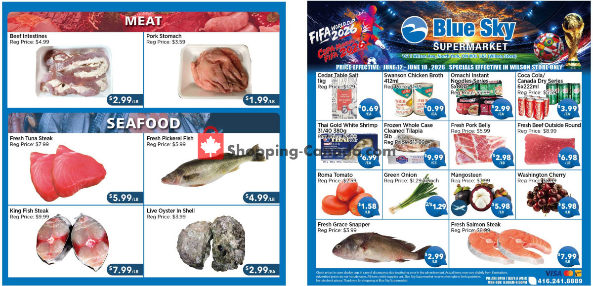 Blue Sky Supermarket flyer from Friday June 12, 2026 to Thursday June 18, 2026 - page 1
