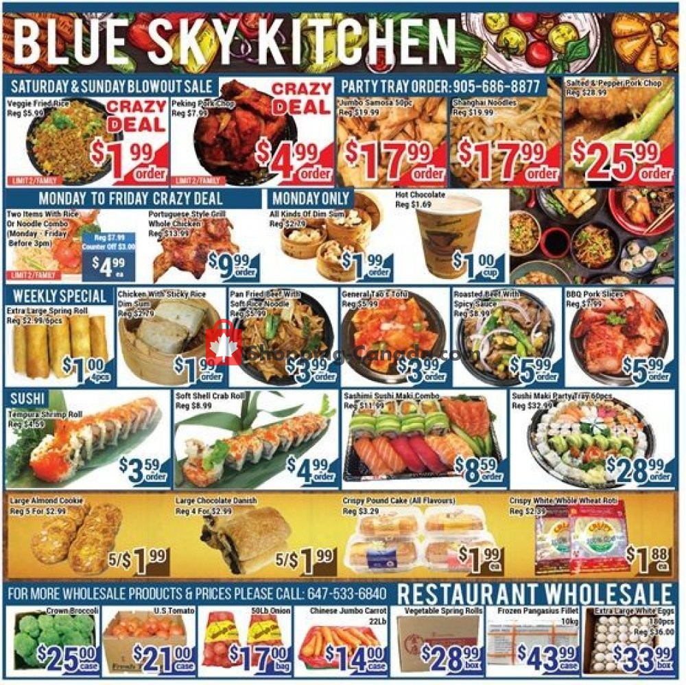 Blue Sky Supermarket flyer from Friday October 12, 2018 to Thursday October 18, 2018 - page 1