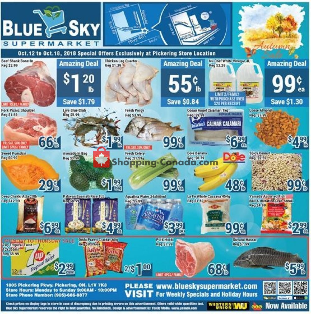 Blue Sky Supermarket flyer from Friday October 12, 2018 to Thursday October 18, 2018 - page 2