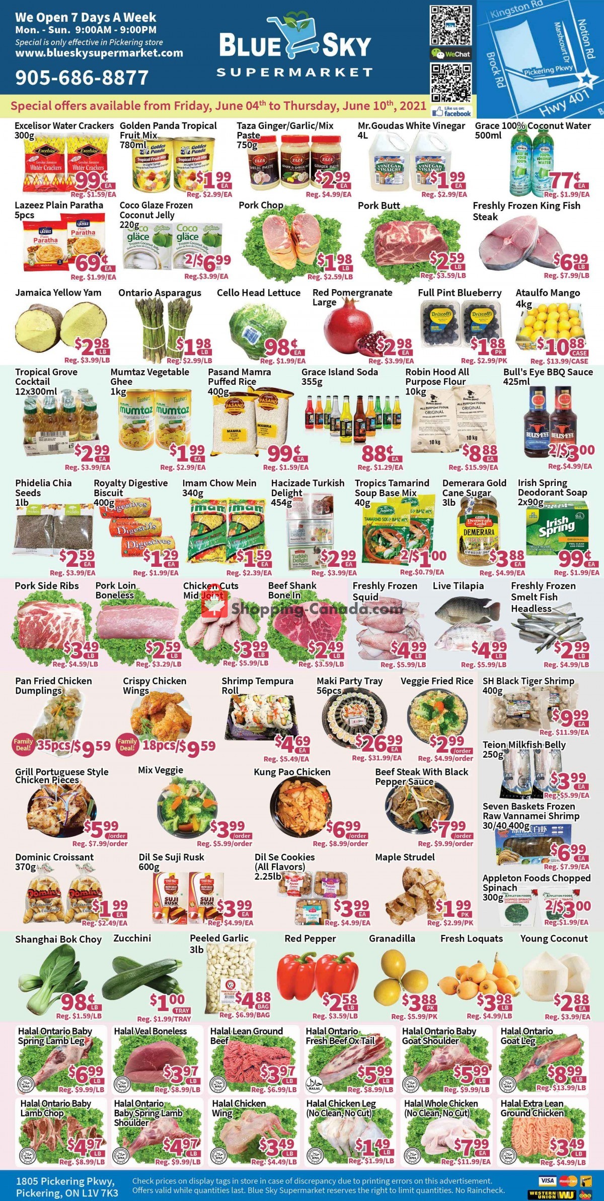Blue Sky Supermarket flyer from Friday June 4, 2021 to Thursday June 10, 2021 - page 1