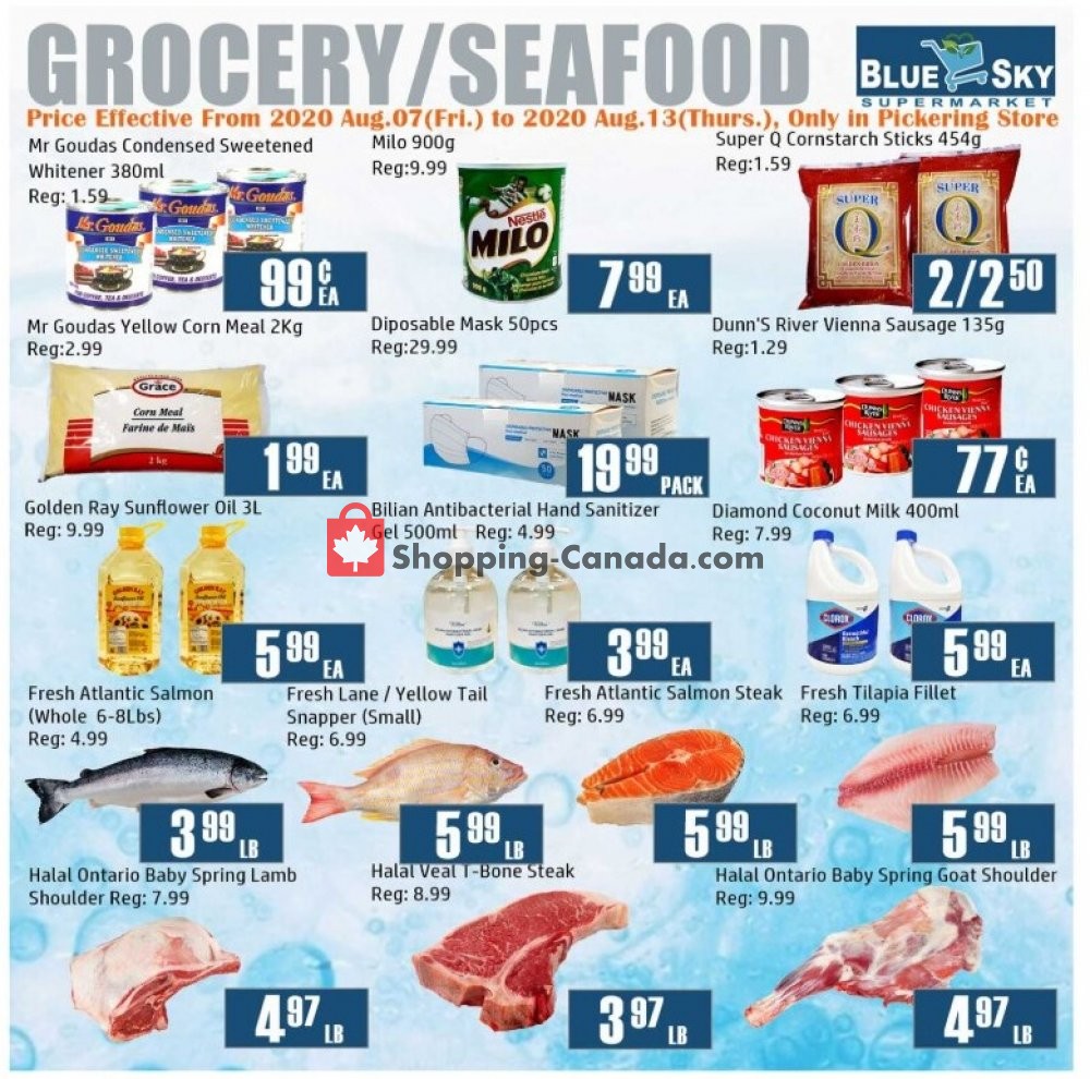 Blue Sky Supermarket flyer from Friday August 7, 2020 to Thursday August 13, 2020 - page 2