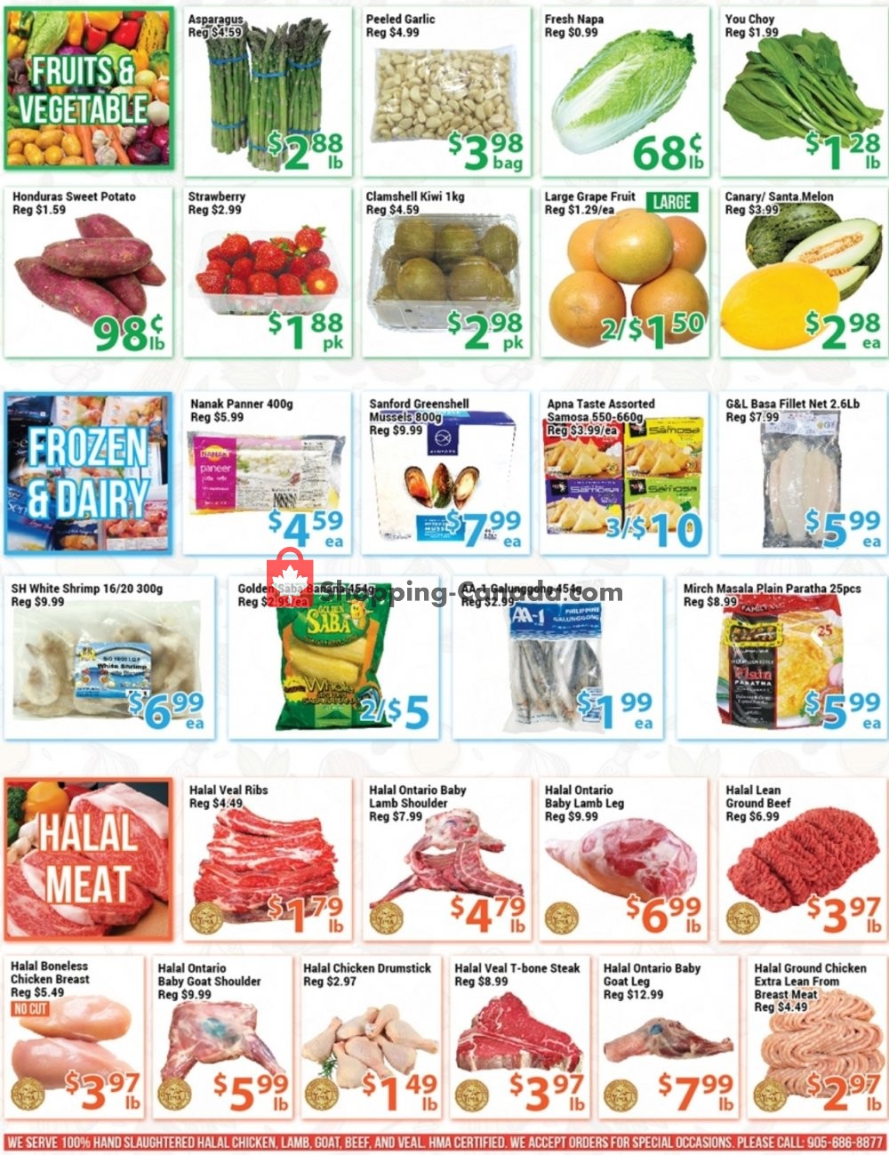 Flyer and weekly ads blue sky supermarket canada special offer 