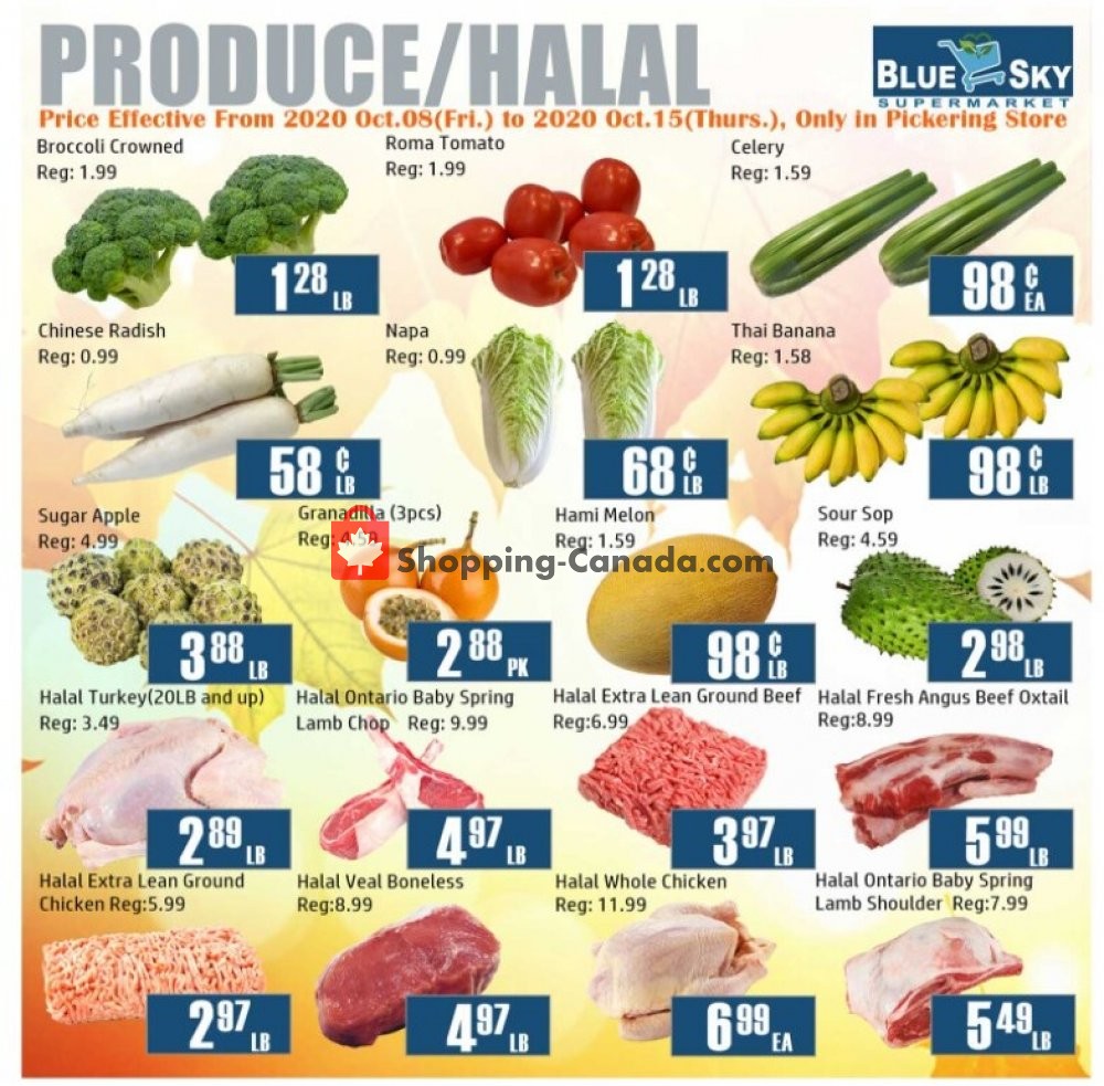 Blue Sky Supermarket flyer from Friday October 9, 2020 to Thursday October 15, 2020 - page 2