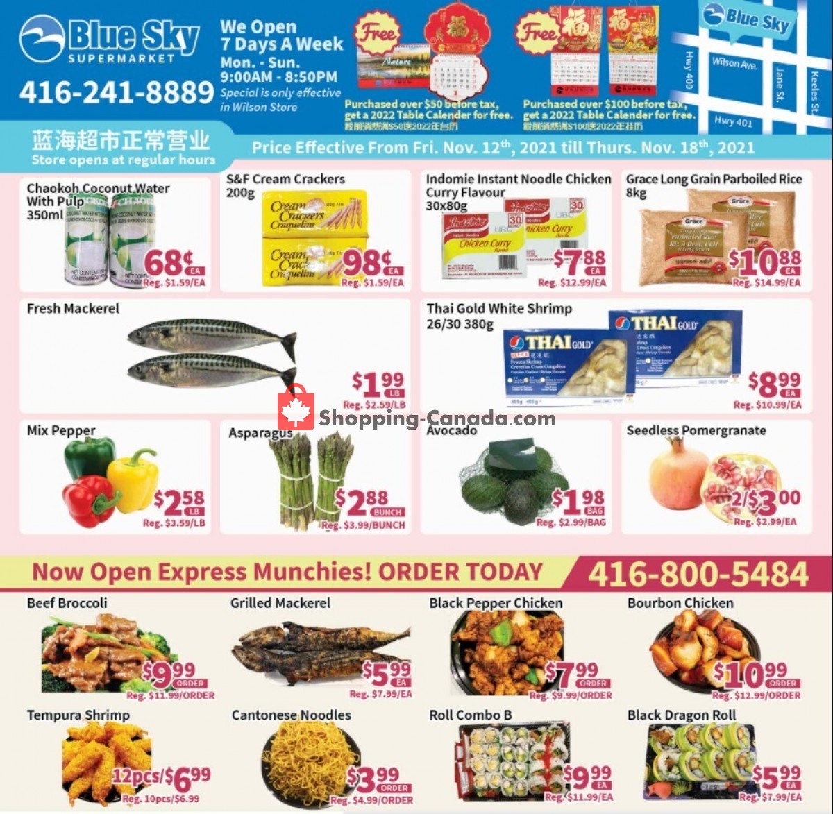 Blue sky supermarket canada flyer weekly special north york store 