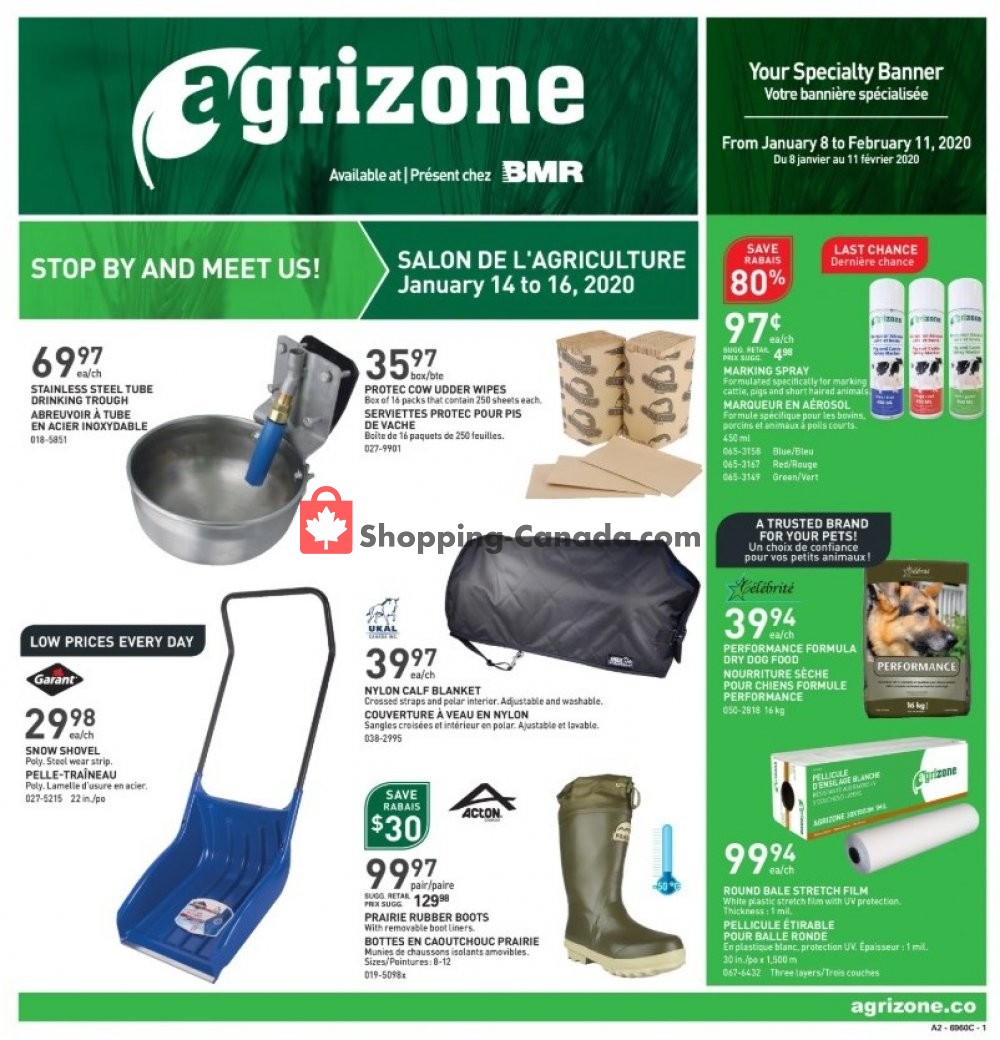 BMR flyer from Wednesday January 8, 2020 to Tuesday February 11, 2020 - page 1