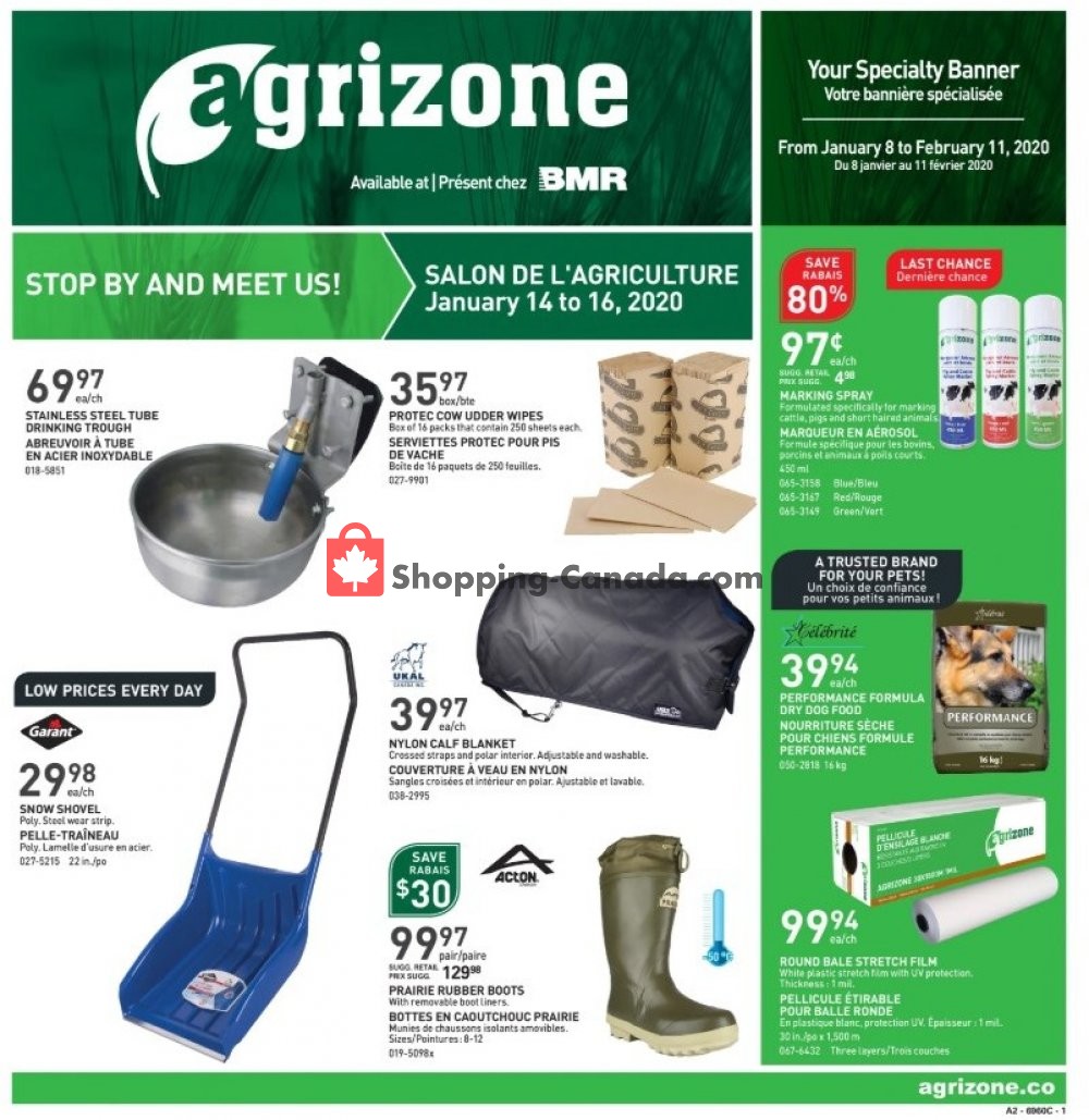 BMR flyer from Wednesday January 8, 2020 to Tuesday February 11, 2020 - page 1