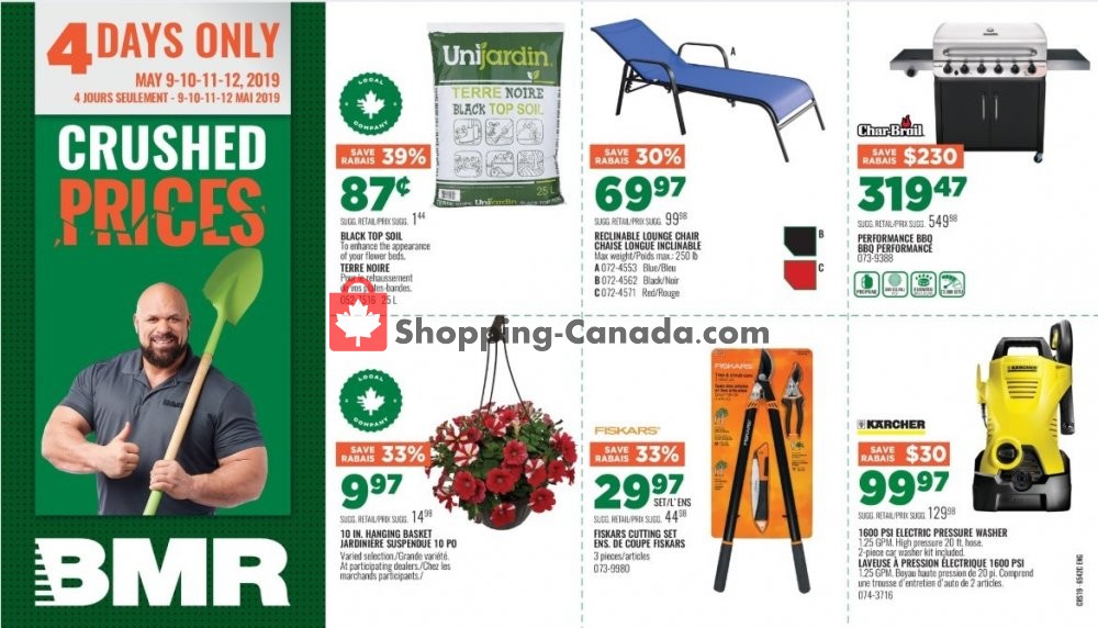 BMR flyer from Thursday May 9, 2019 to Sunday May 12, 2019 - page 1