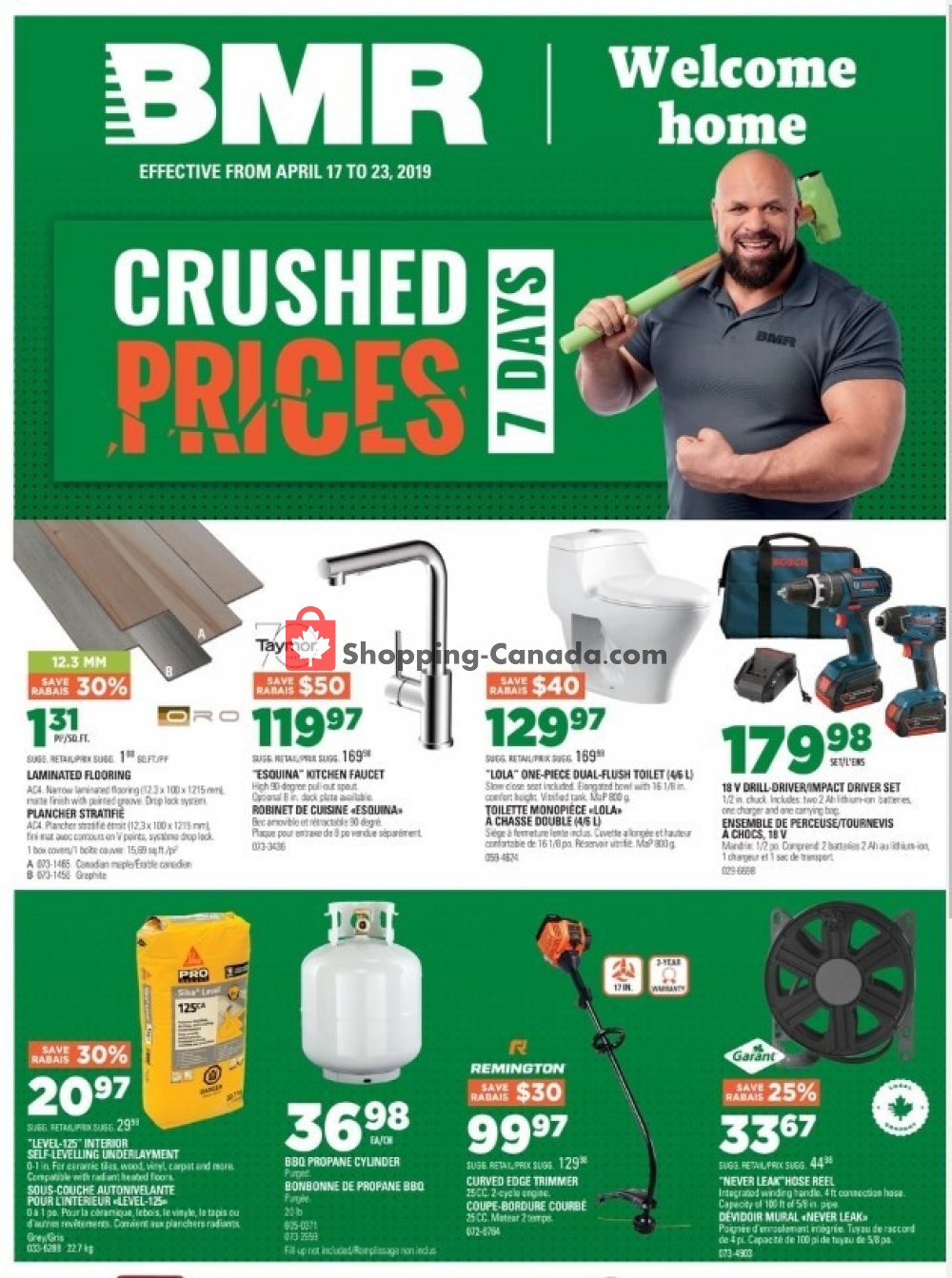 BMR flyer from Wednesday April 17, 2019 to Tuesday April 23, 2019 - page 1