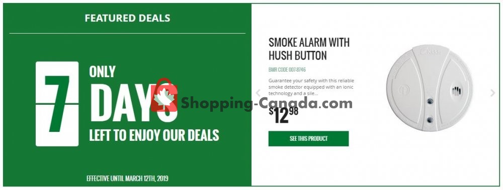 BMR flyer from Wednesday March 6, 2019 to Tuesday March 12, 2019 - page 1