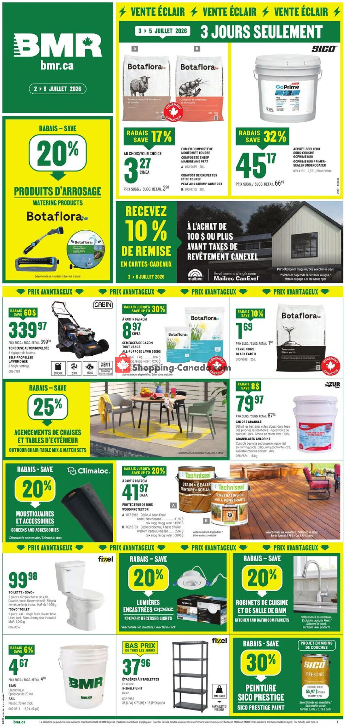 BMR flyer from Thursday July 2, 2026 to Wednesday July 8, 2026 - page 1