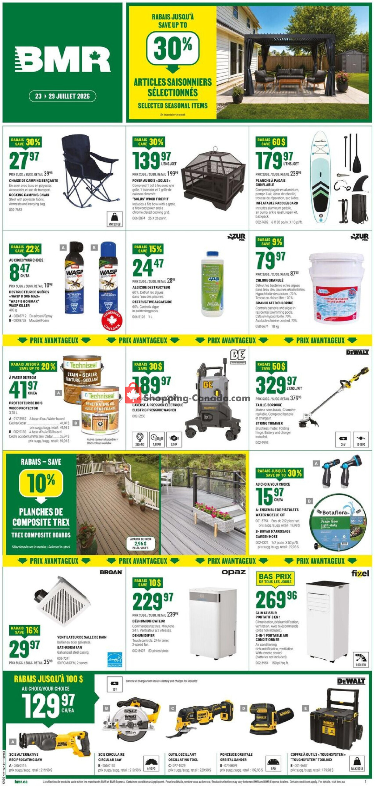 BMR flyer from Thursday July 23, 2026 to Wednesday July 29, 2026 - page 1