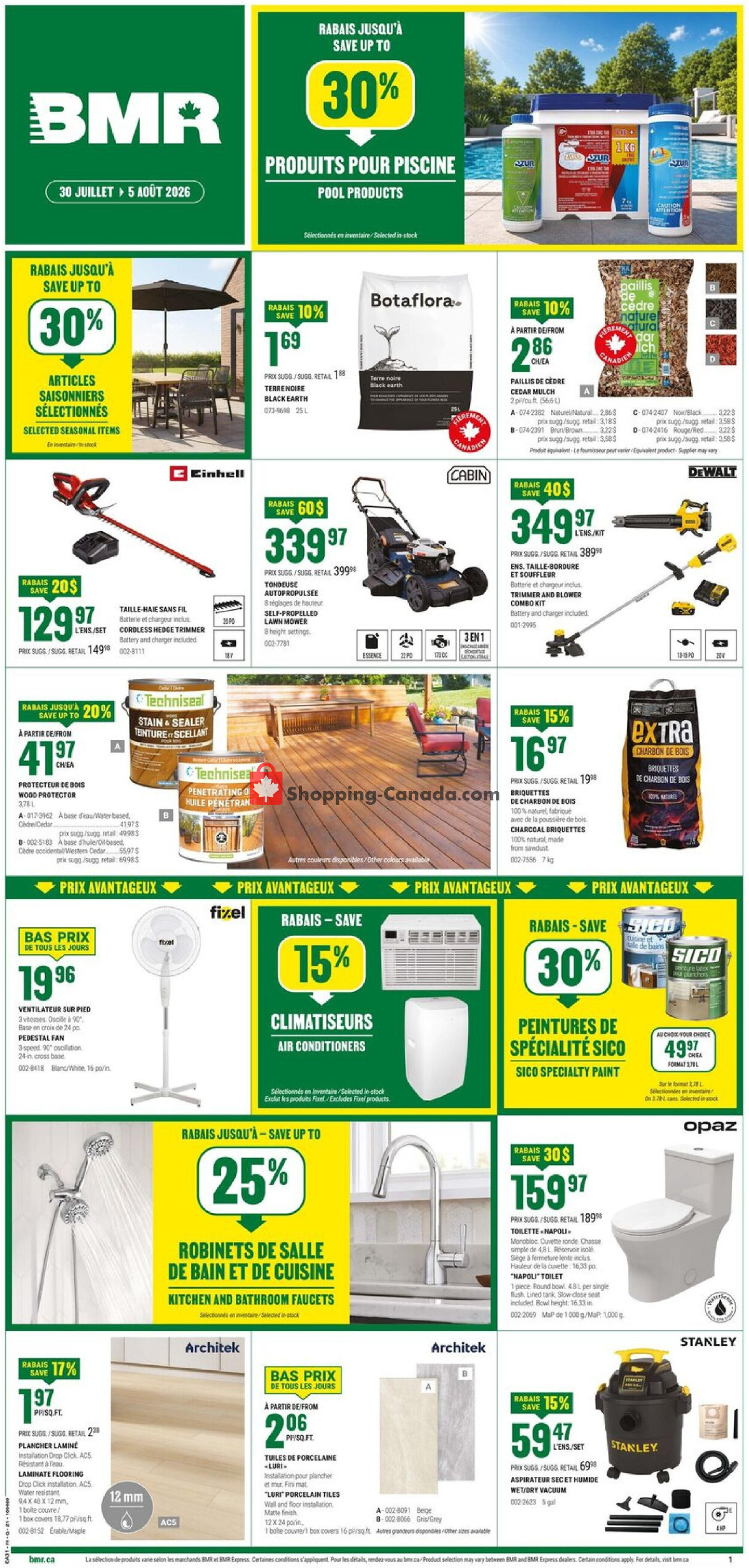 BMR flyer from Thursday July 30, 2026 to Wednesday August 5, 2026 - page 1
