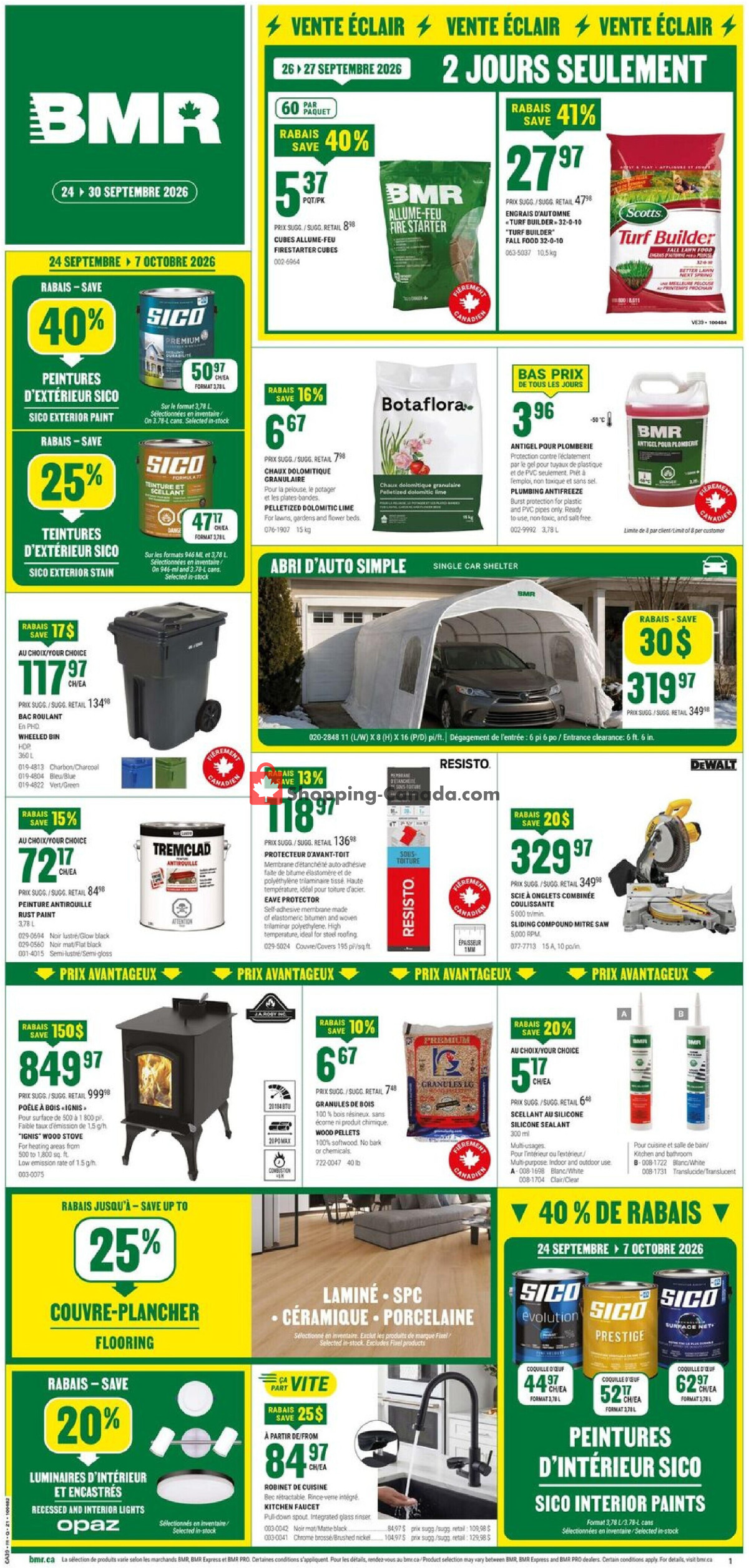 BMR flyer from Thursday September 24, 2026 to Wednesday September 30, 2026 - page 1