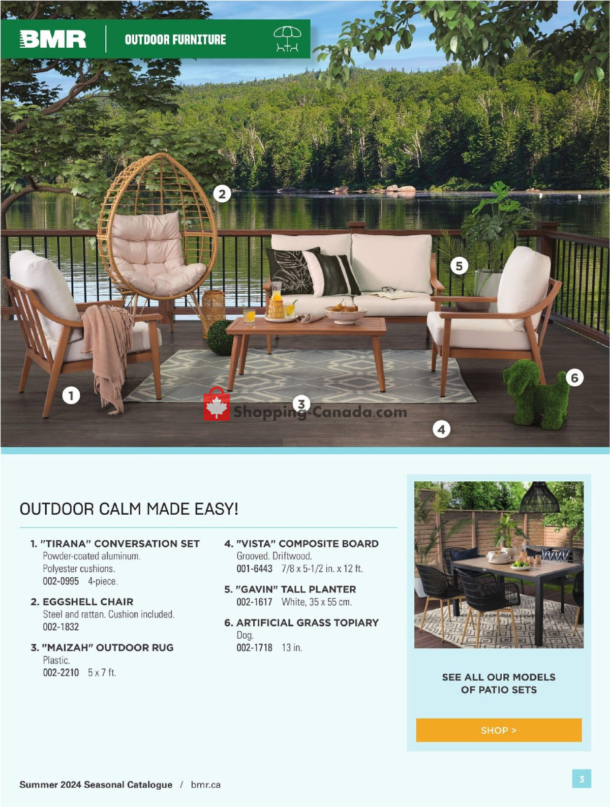 BMR flyer from Thursday March 14, 2024 to Saturday August 31, 2024 - page 3