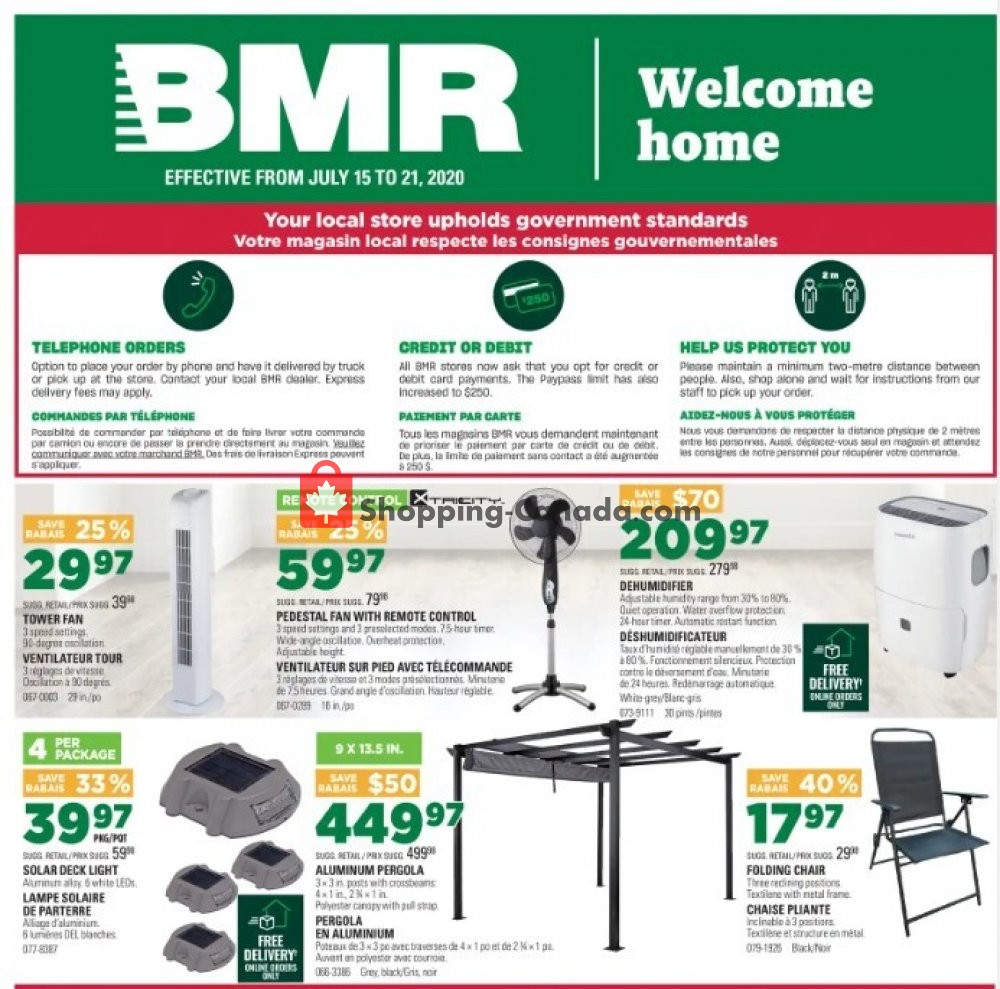 BMR flyer from Wednesday July 15, 2020 to Tuesday July 21, 2020 - page 1