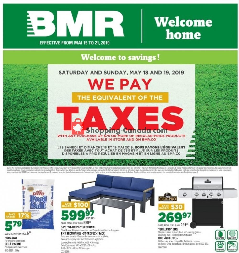 BMR flyer from Wednesday May 15, 2019 to Tuesday May 21, 2019 - page 1