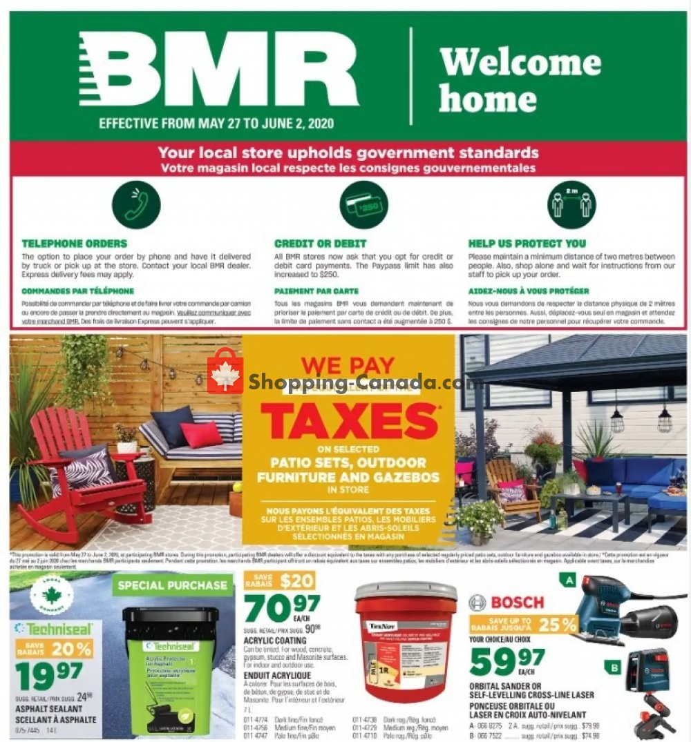 BMR flyer from Wednesday May 27, 2020 to Tuesday June 2, 2020 - page 1