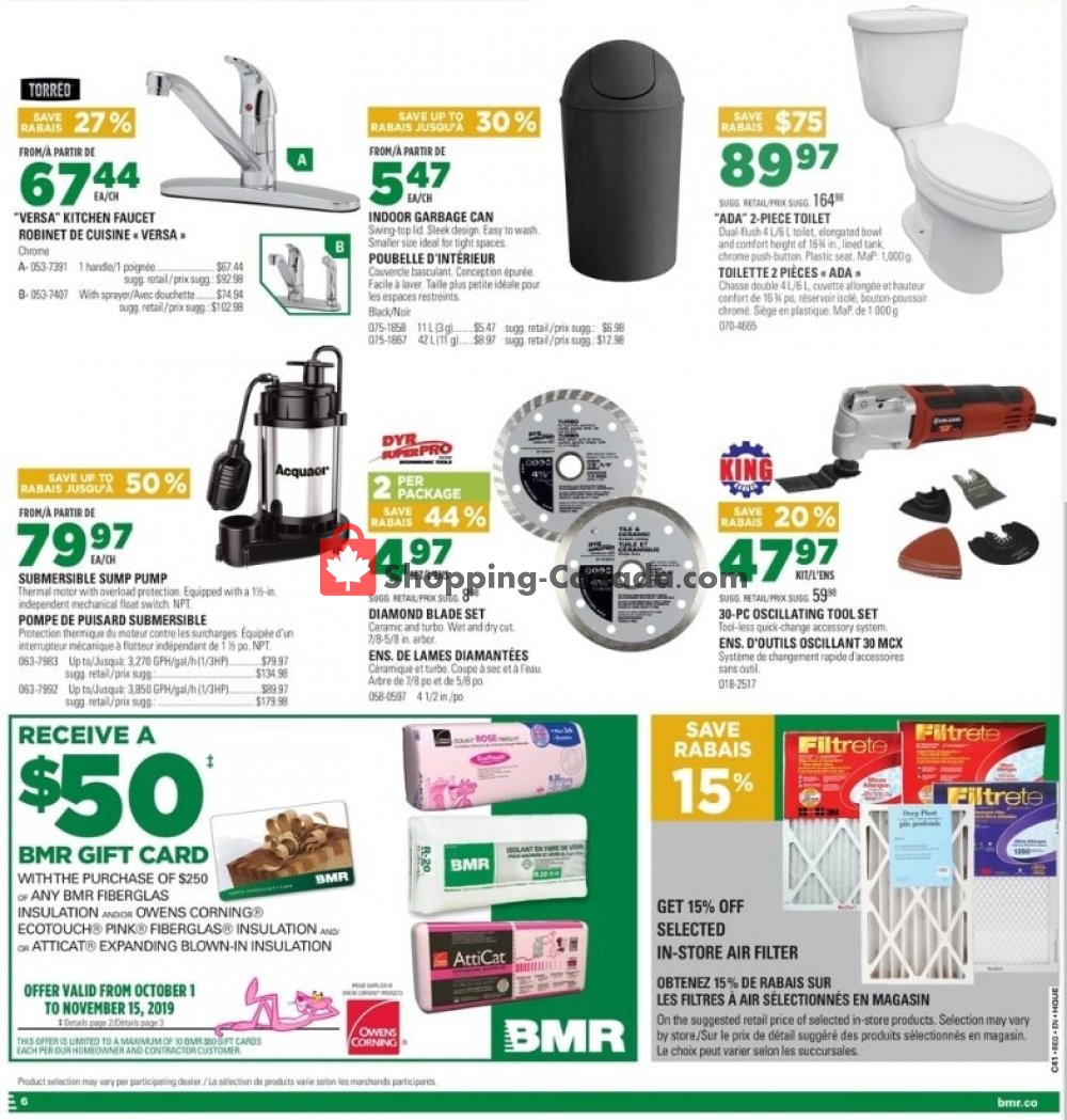 BMR flyer from Wednesday October 9, 2019 to Tuesday October 15, 2019 - page 12