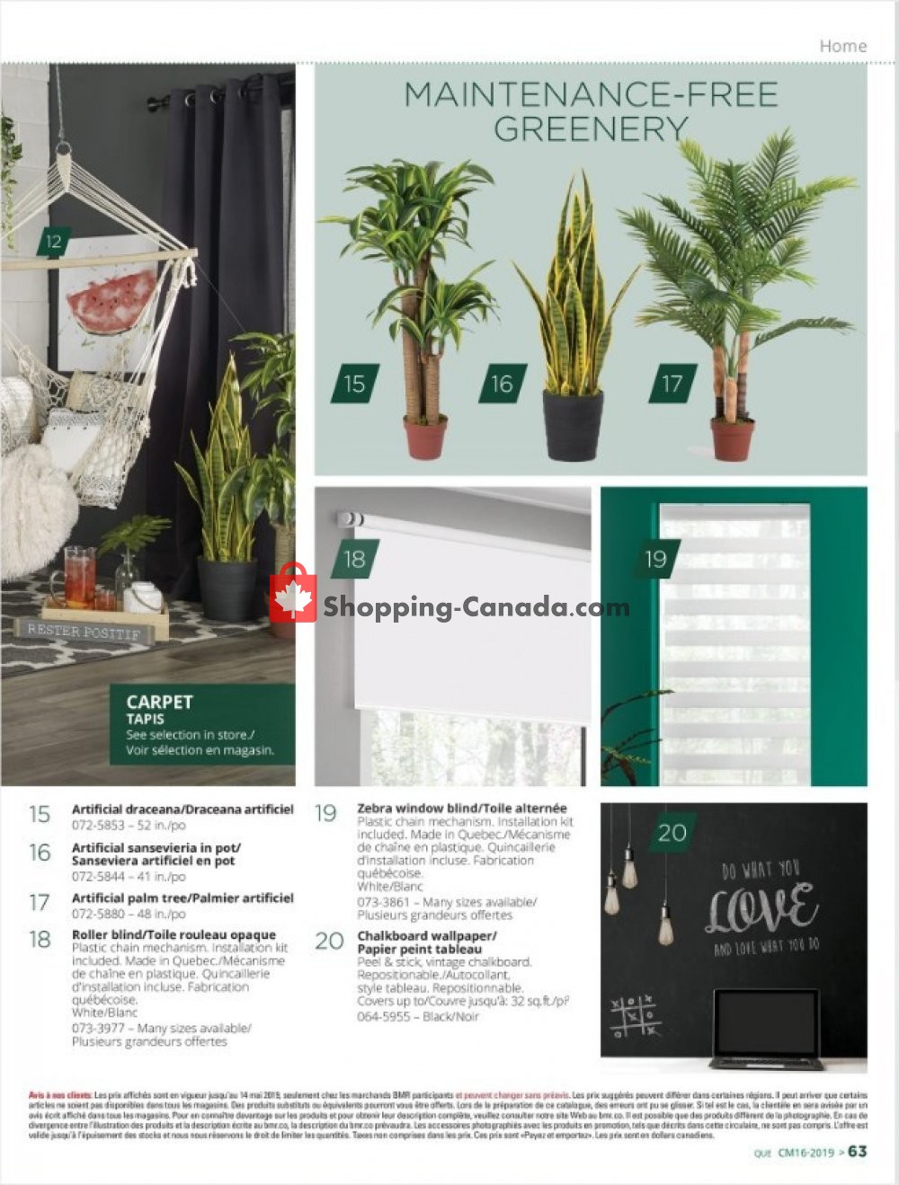 BMR flyer from Wednesday April 17, 2019 to Tuesday May 14, 2019 - page 63