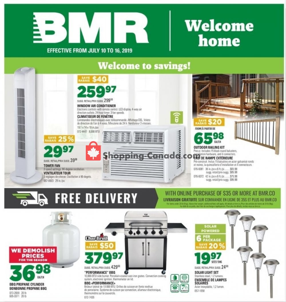 BMR flyer from Wednesday July 10, 2019 to Tuesday July 16, 2019 - page 1