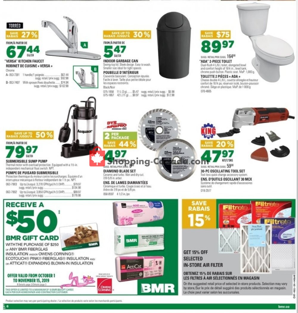 BMR flyer from Wednesday October 9, 2019 to Tuesday October 15, 2019 - page 12