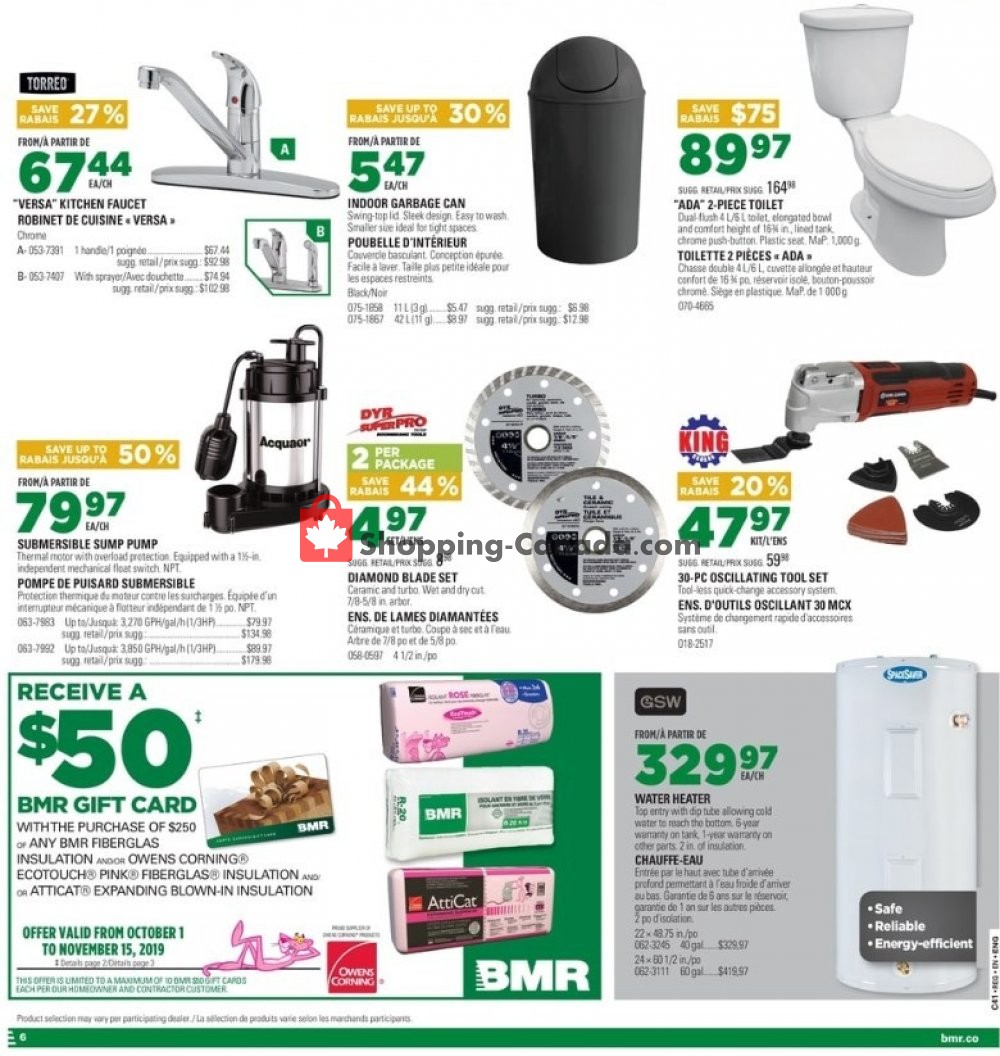 BMR flyer from Wednesday October 9, 2019 to Tuesday October 15, 2019 - page 12