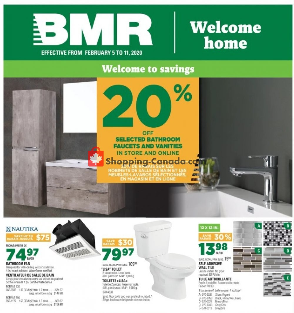 BMR flyer from Wednesday February 5, 2020 to Tuesday February 11, 2020 - page 1