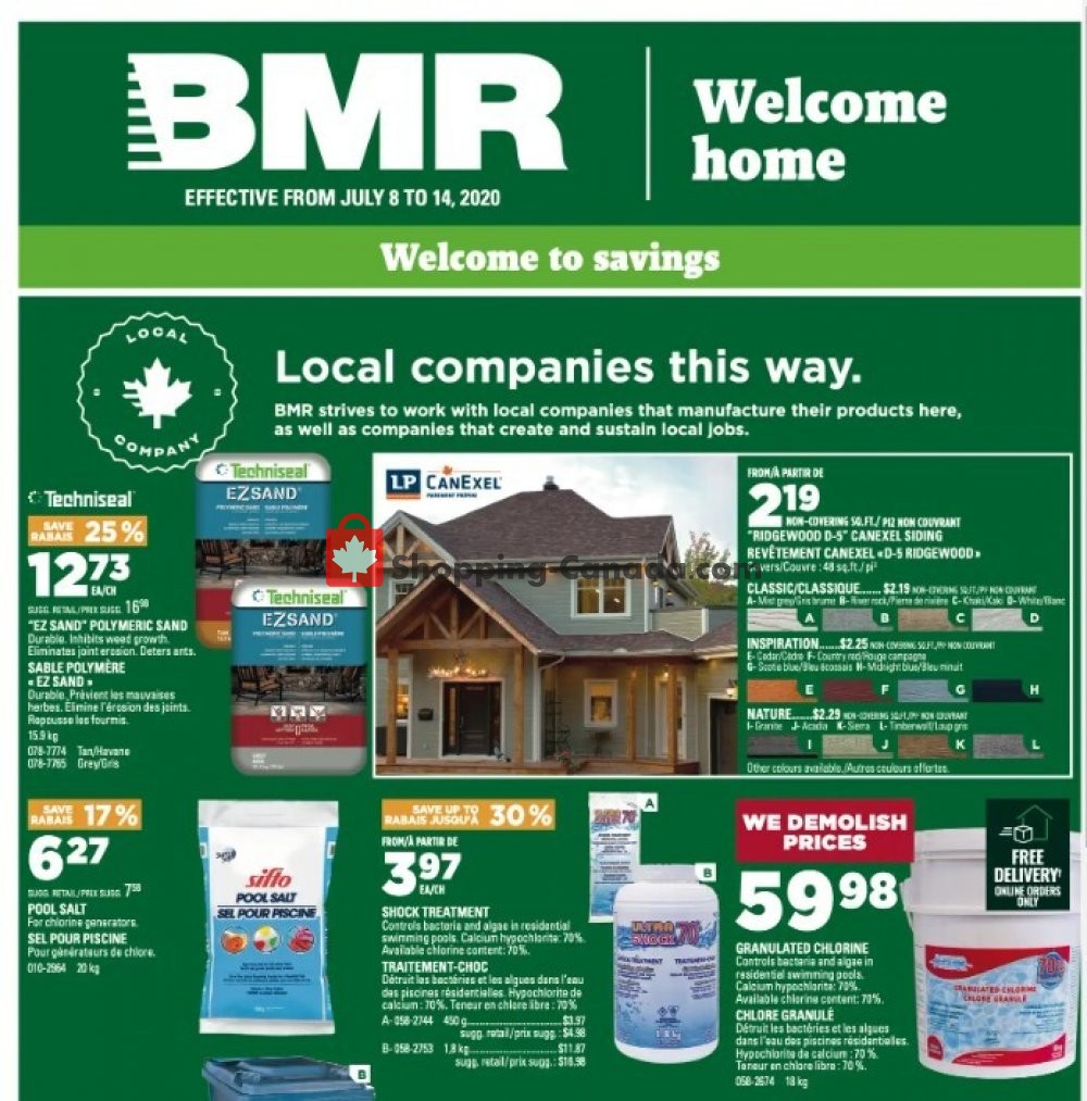 BMR flyer from Wednesday July 8, 2020 to Tuesday July 14, 2020 - page 1