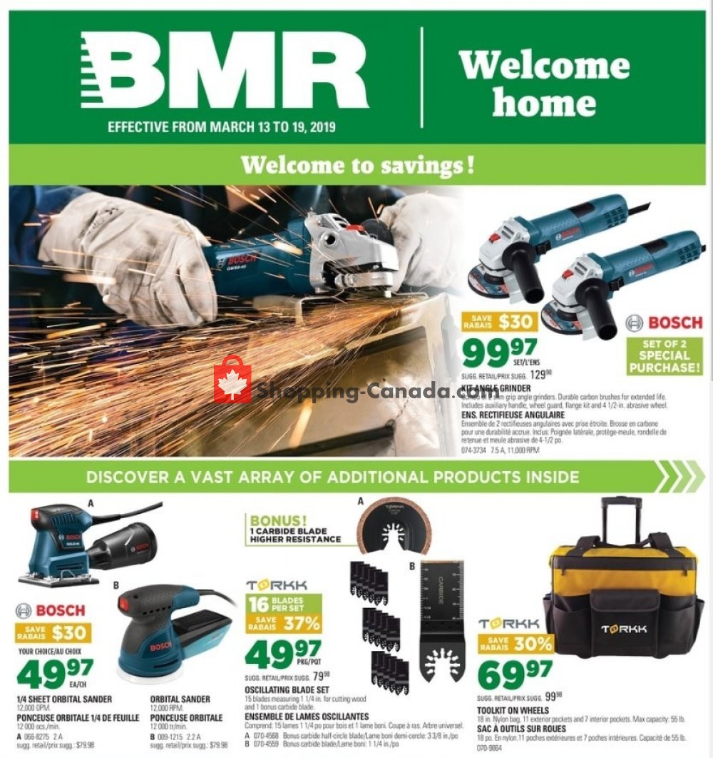 BMR flyer from Wednesday March 13, 2019 to Tuesday March 19, 2019 - page 1