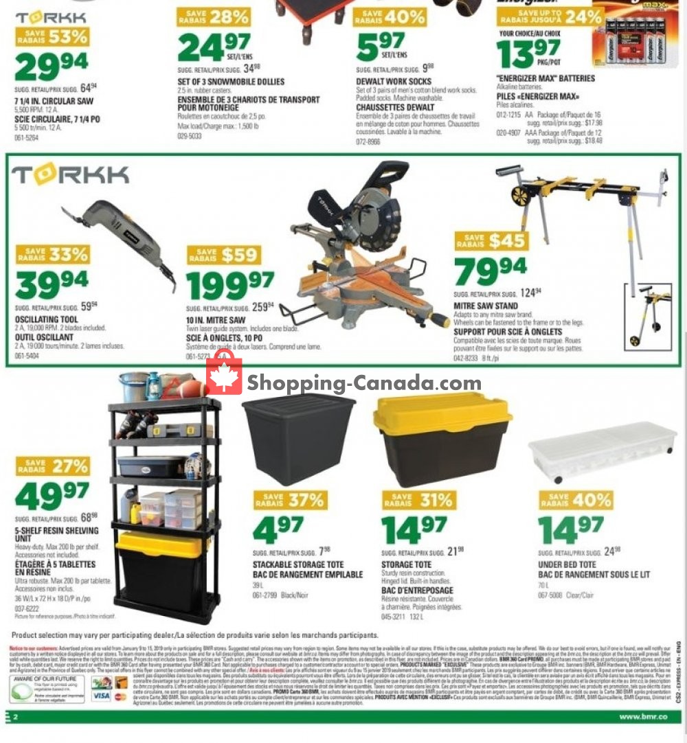 BMR flyer from Wednesday January 9, 2019 to Tuesday January 15, 2019 - page 4