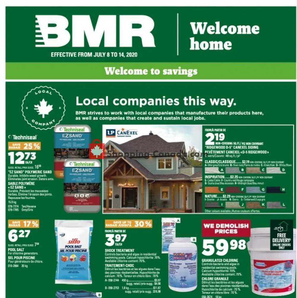BMR flyer from Wednesday July 8, 2020 to Tuesday July 14, 2020 - page 1