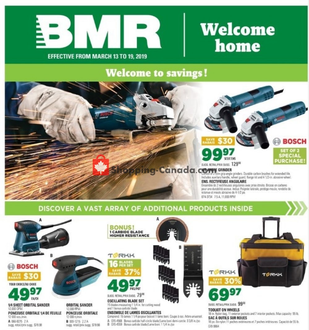 BMR flyer from Wednesday March 13, 2019 to Tuesday March 19, 2019 - page 1