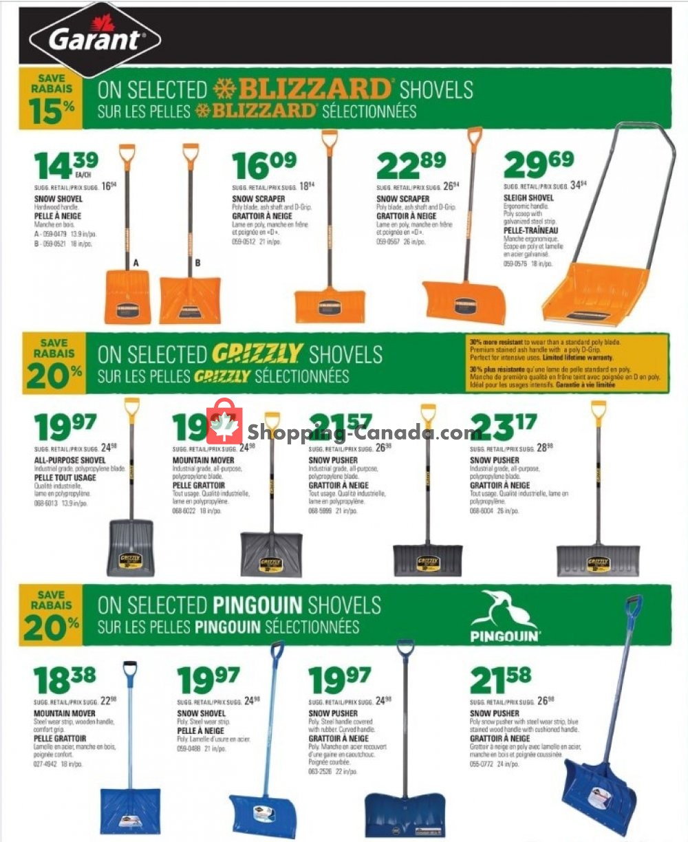 BMR flyer from Wednesday January 9, 2019 to Tuesday January 15, 2019 - page 1