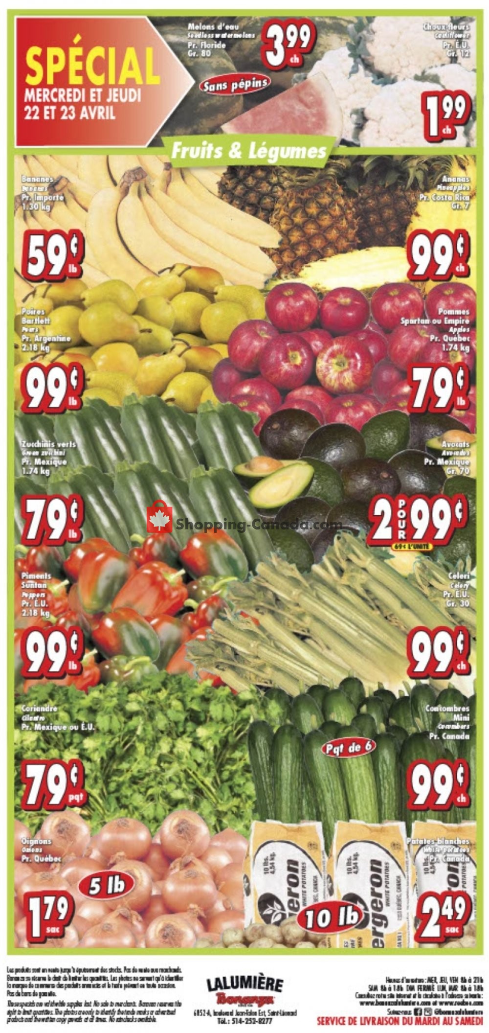 Bonanza Lalumière flyer from Wednesday April 22, 2020 to Tuesday April 28, 2020 - page 4